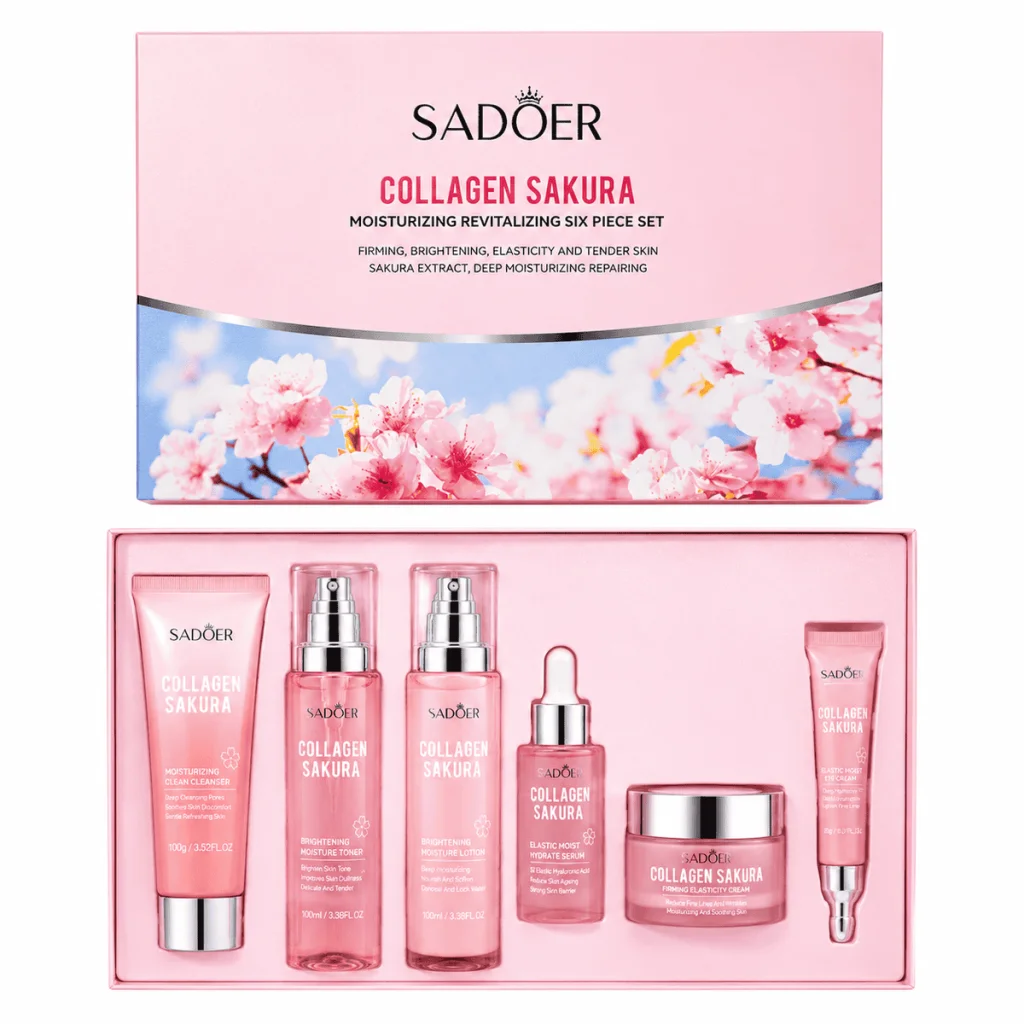 Set îngrijire ten, Sadoer, Collagen Sakura, 6 piese - imagine 2