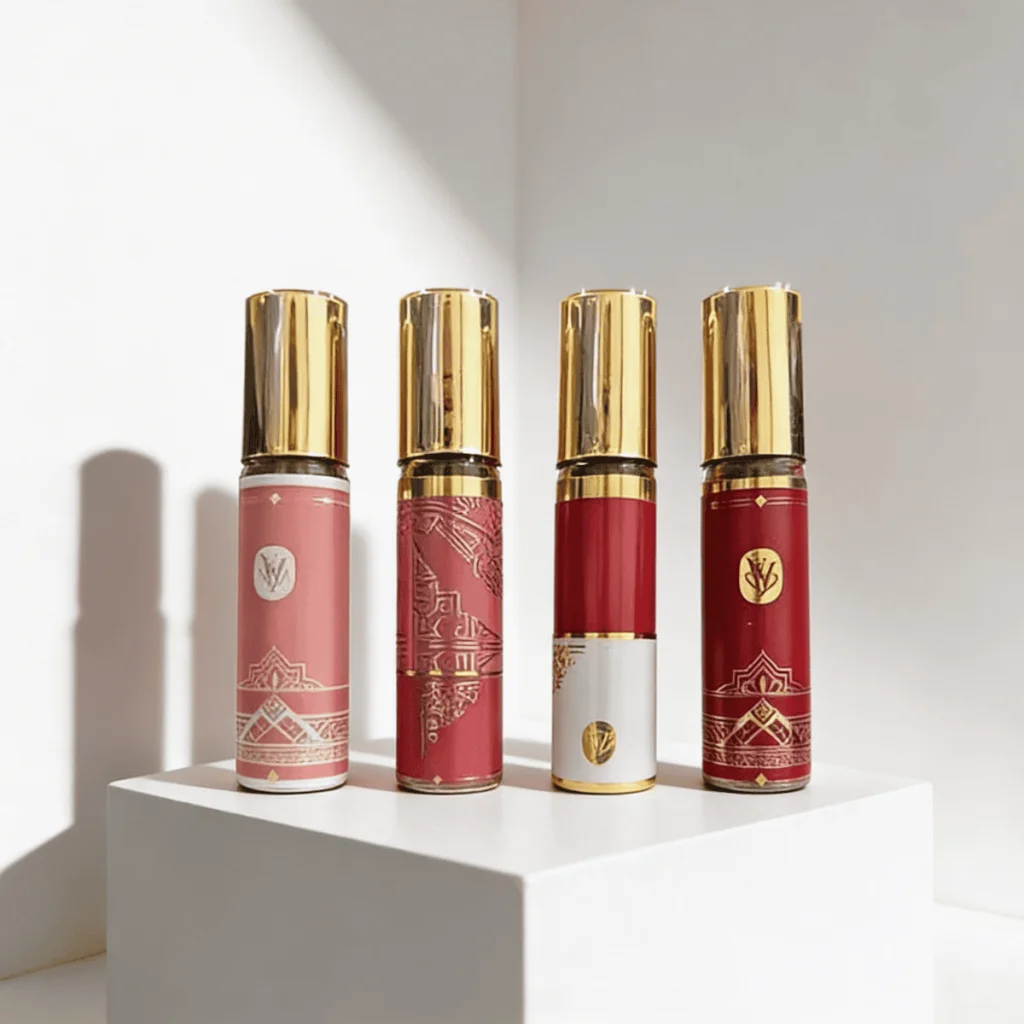 Set mini parfumuri orientale, pentru femei, V.V. Love, 4 x 35 ml - imagine 3