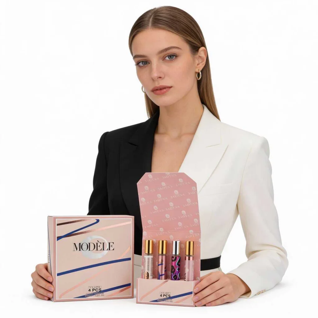 Set mini parfumuri pentru femei, V.V.LOVE, 4 piese - imagine 3