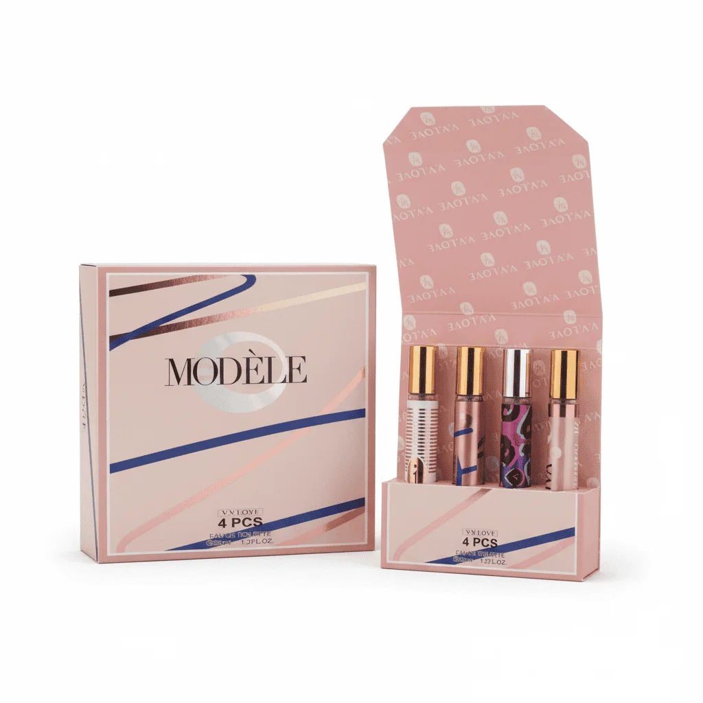 Set mini parfumuri pentru femei, V.V.LOVE, 4 piese