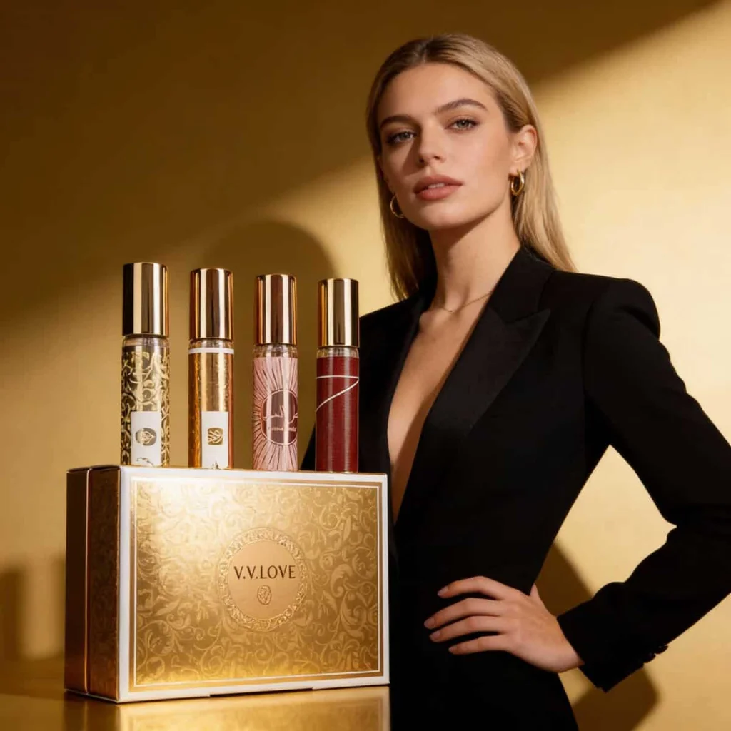 Set mini parfumuri pentru femei, V.V.LOVE, 4 x 35 ml - imagine 3