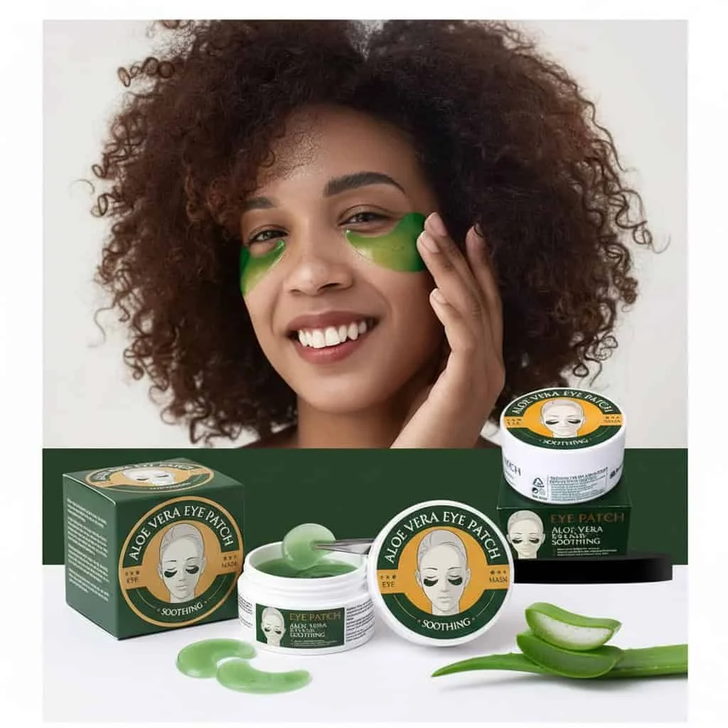 Set pach uri de ochi cu aloe vera, 60 bucati - imagine 2