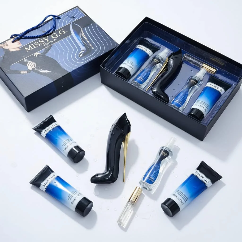 Set parfum cadou Blue, 5 piese - imagine 2