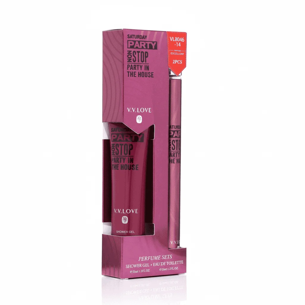 Set parfum și gel de duș pentru femei, V.V.LOVE, 2 piese