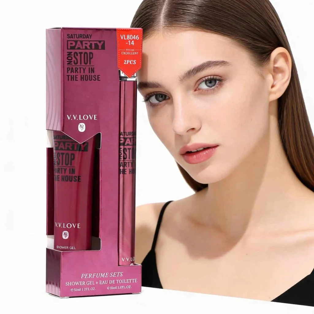 Set parfum și gel de duș pentru femei, V.V.LOVE, 2 piese - imagine 2