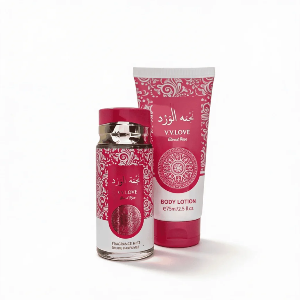 Set parfum și loțiune de corp, V.V. Love, Eternal Rose