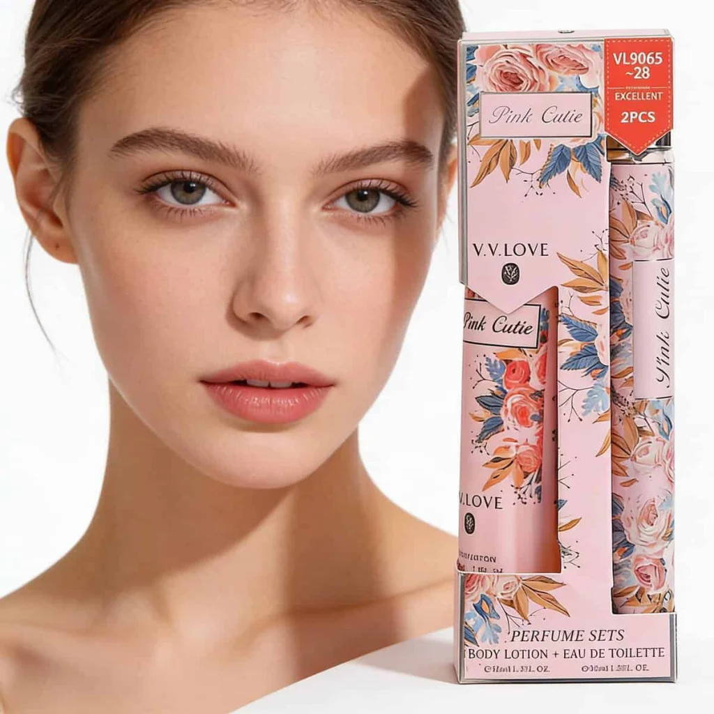 Set parfum și loțiune de corp pentru femei, V.V.LOVE, 2 piese - imagine 4