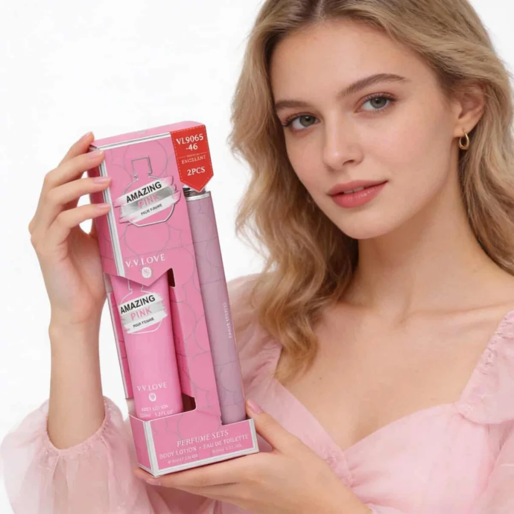 Set parfum și loțiune de corp pentru femei, V.V.LOVE, 2 piese - imagine 4