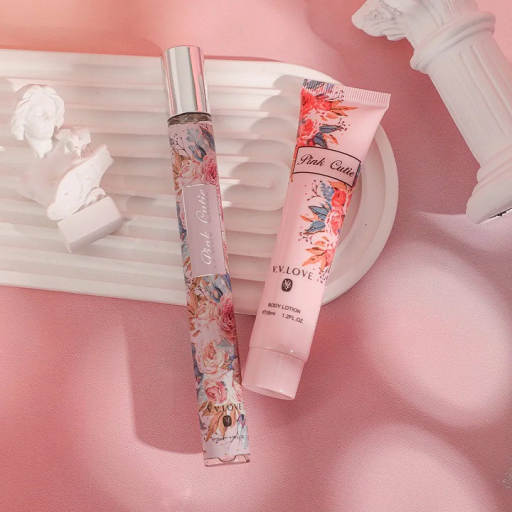 Set parfum și loțiune de corp pentru femei, V.V.LOVE, 2 piese - imagine 2
