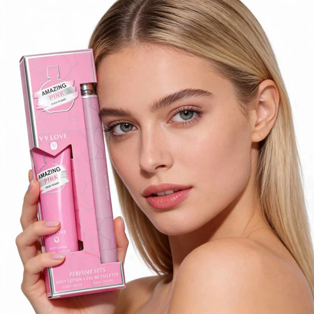 Set parfum și loțiune de corp pentru femei, V.V.LOVE, 2 piese - imagine 2