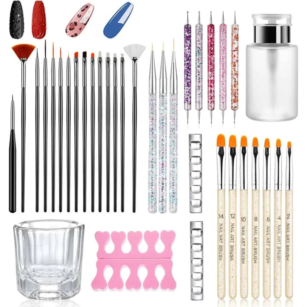 Set pensule pentru unghii - imagine 2