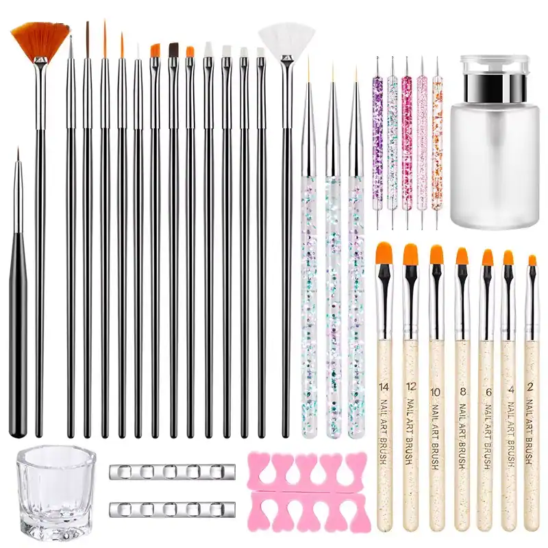 Set pensule pentru unghii