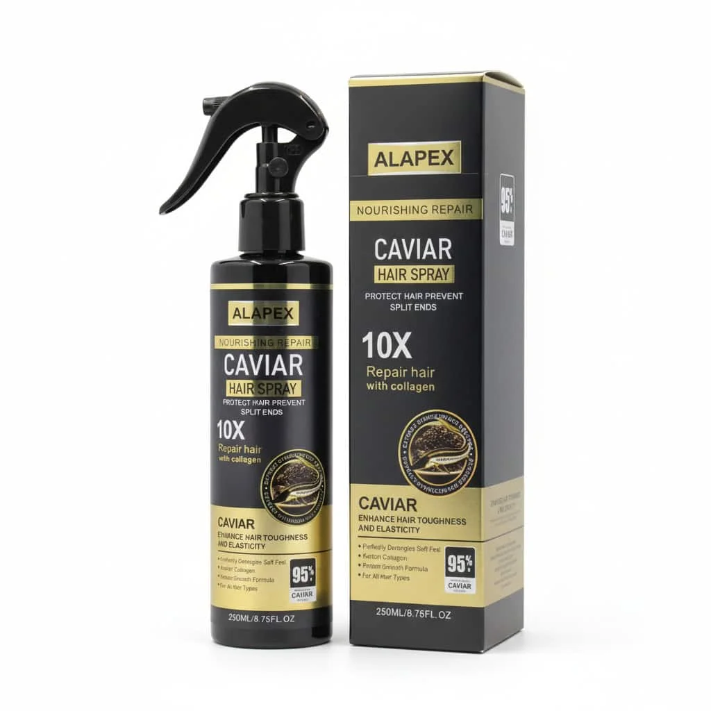Spray de păr cu caviar și colagen, Alapex, 250 ml