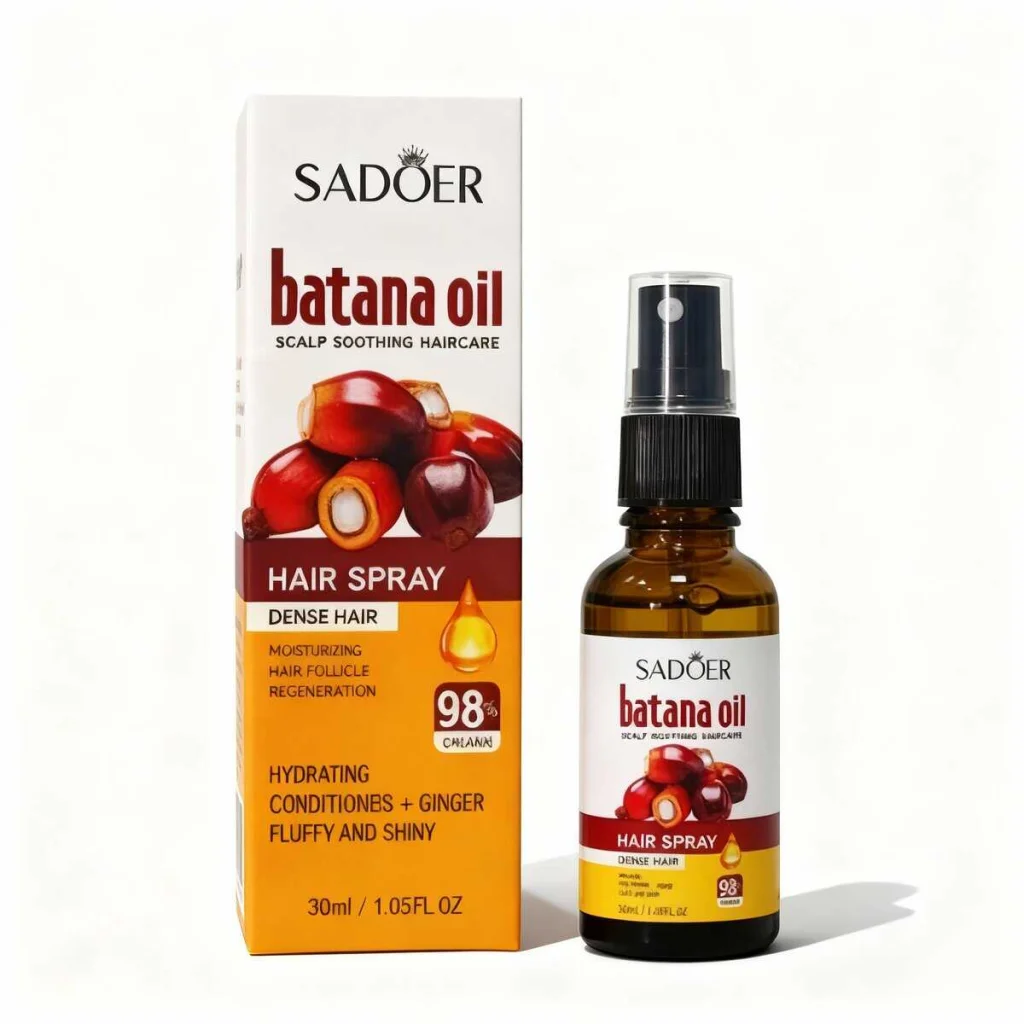 Spray nutritiv pentru păr cu ulei de batana, SADOER, 30 ml