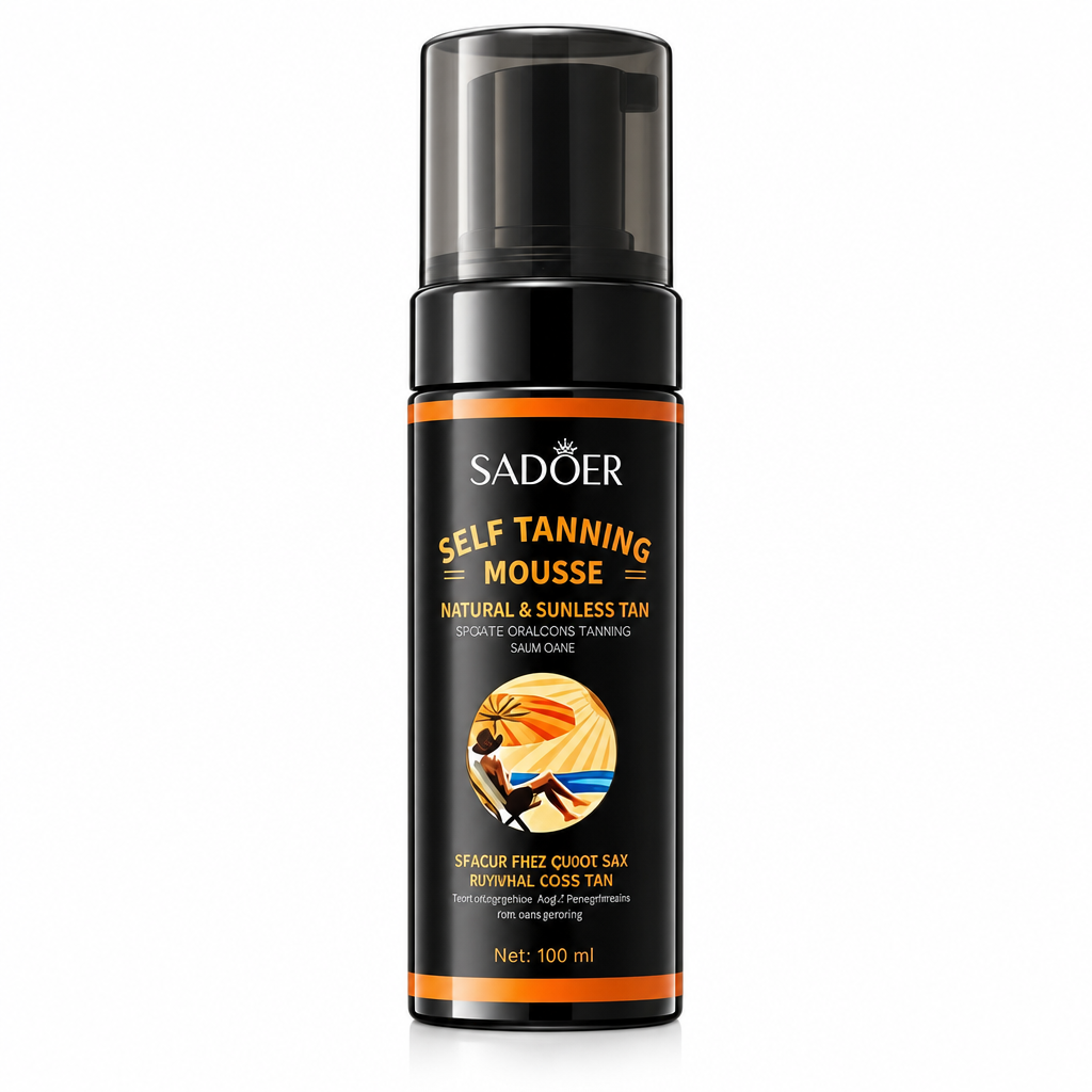 Spumă autobronzantă pentru bronz natural și uniform Sadoer, 100 ml