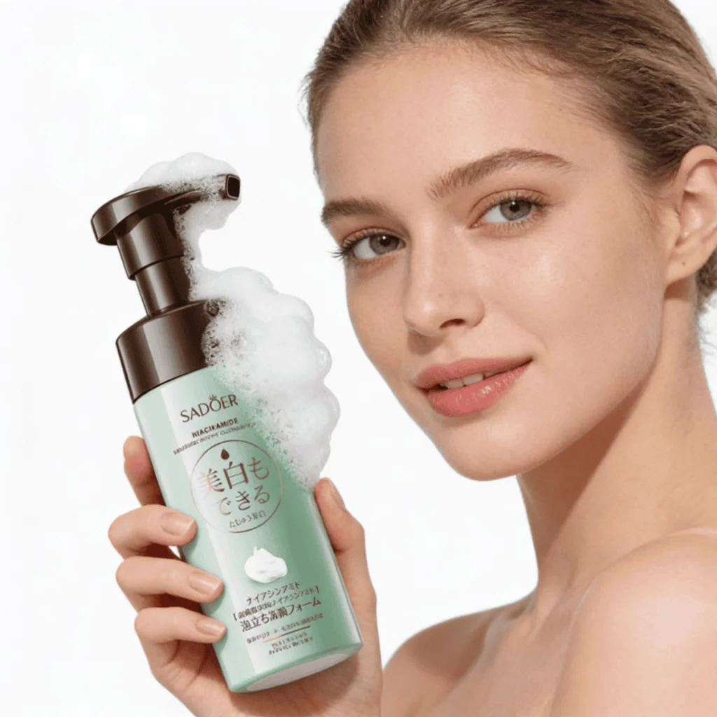 Spumă de curățare facială cu niacinamide, Sadoer, 150 ml - imagine 3