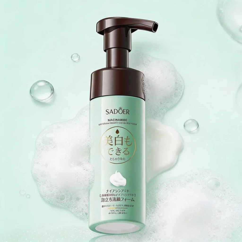 Spumă de curățare facială cu niacinamide, Sadoer, 150 ml - imagine 5