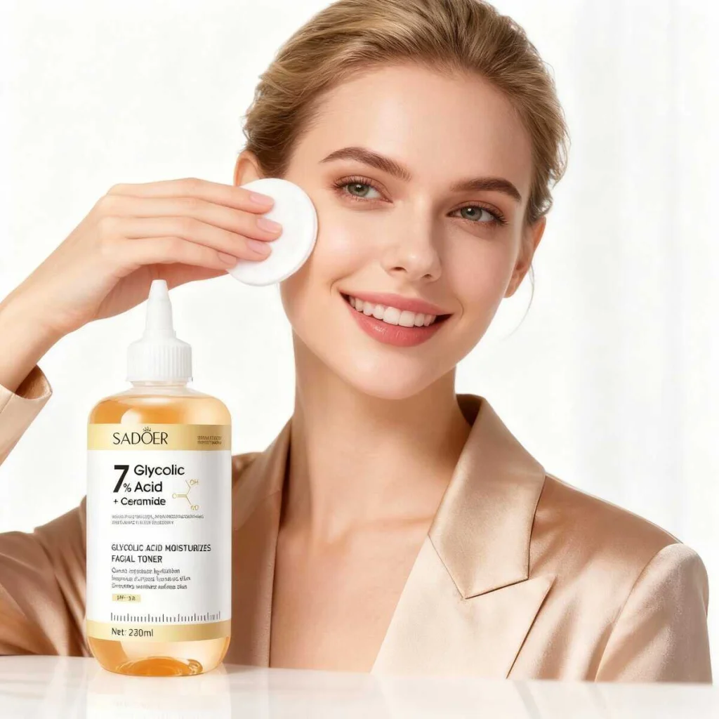 Toner Facial cu Acid Glicolic și Ceramide, 230ml - imagine 3