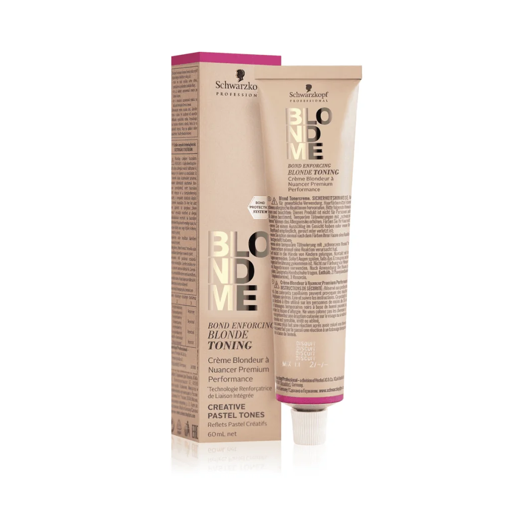 Toner profesional pentru păr blond, nuanța Biscuit, Schwarzkopf BlondMe, 60 ml