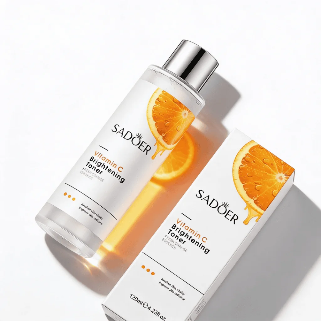 Tonic facial cu vitamina C pentru luminozitate, Sadoer, 120 ml - imagine 3
