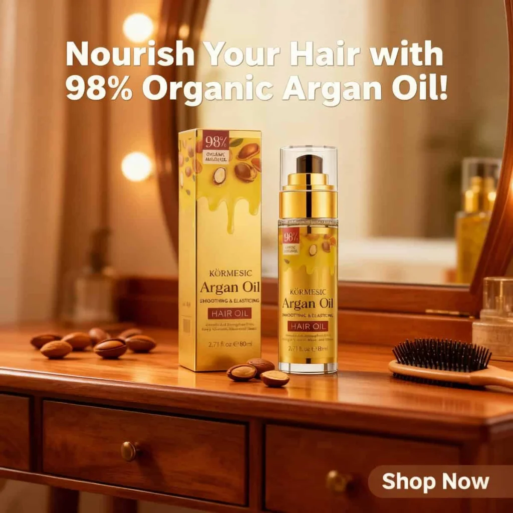 Ulei Argan pentru Strălucirea Părului Kormesic, 80 ml - imagine 3