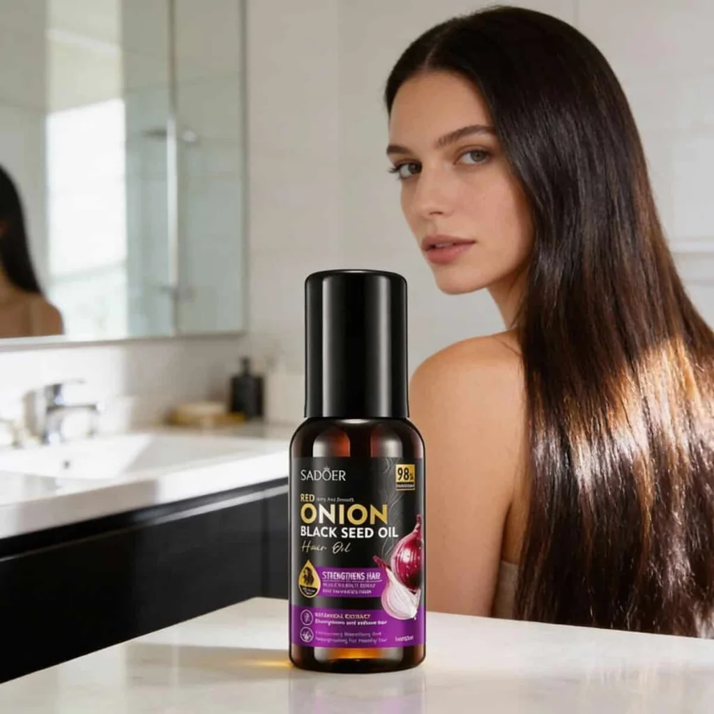 Ulei de par cu ceapa rosie si chimen negru,Sadoer, 30ml - imagine 4
