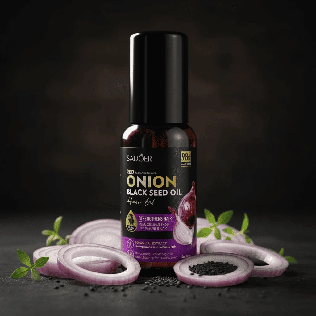 Ulei de par cu ceapa rosie si chimen negru,Sadoer, 30ml - imagine 3