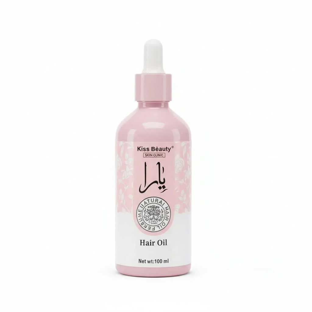 Ulei de păr cu esență de trandafir și rozmarin, Kiss Beauty, 100 ml