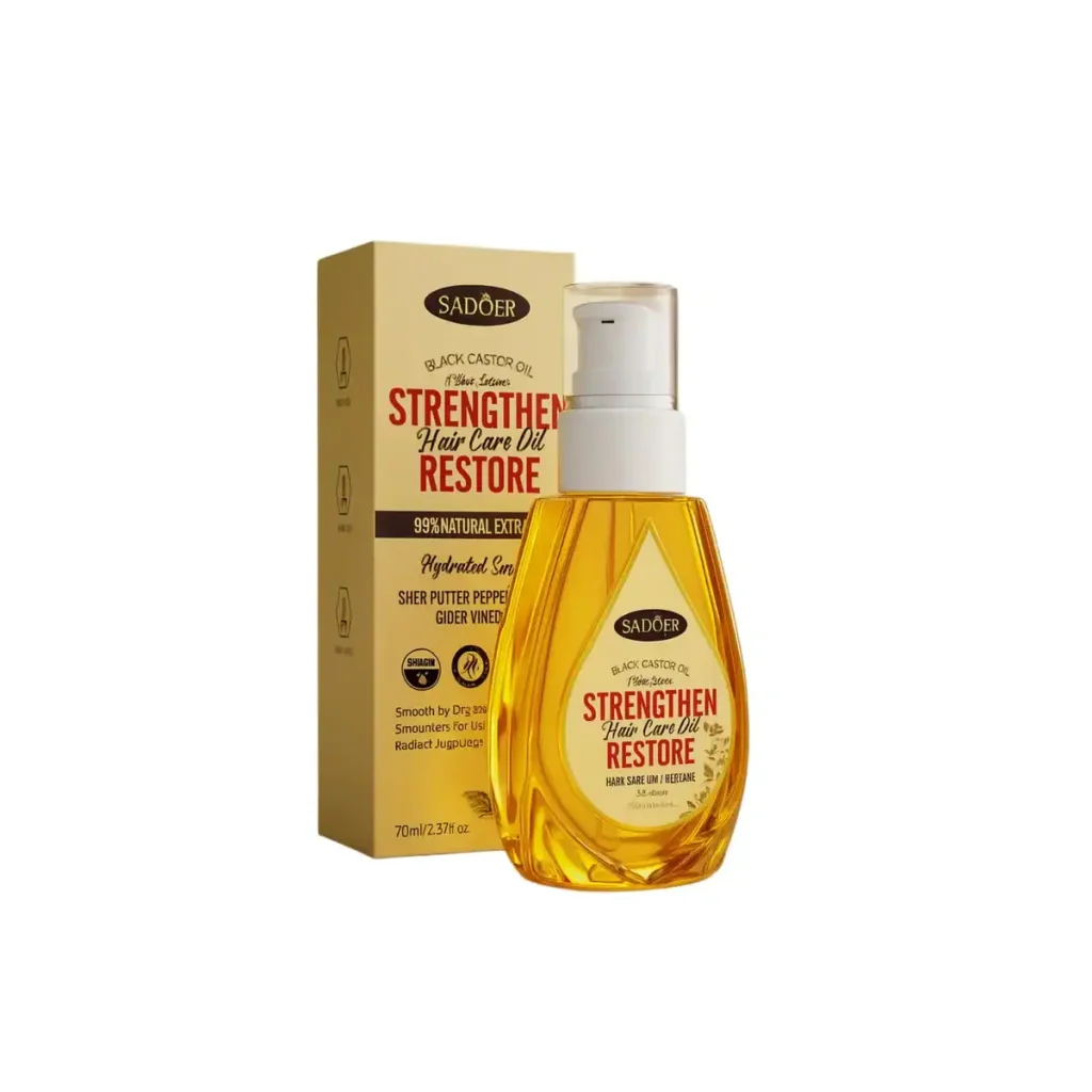 Ulei de păr cu ulei de ricin, 70 ml