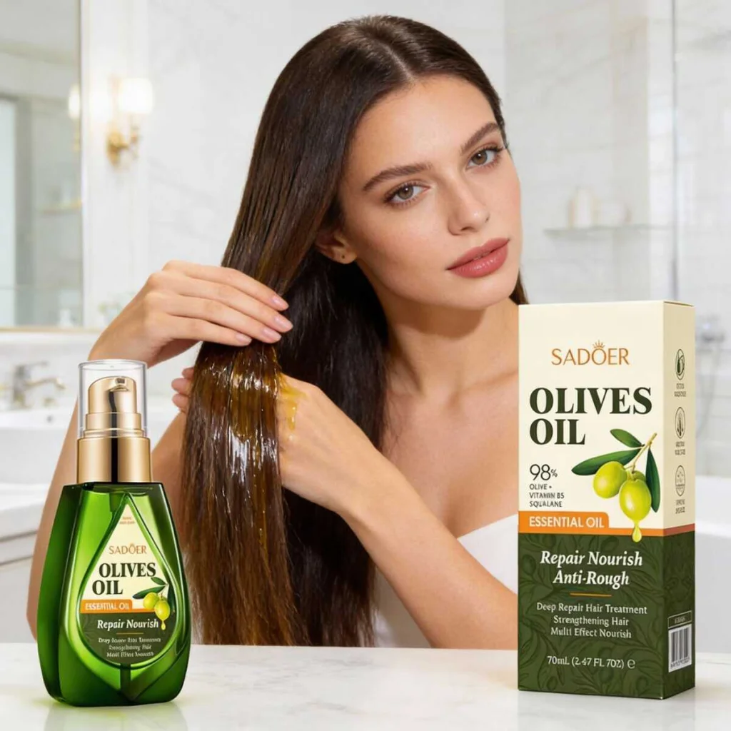 Ulei esențial pentru păr cu ulei de măsline, Sadoer, 70 ml - imagine 5