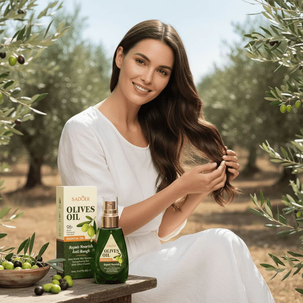 Ulei esențial pentru păr cu ulei de măsline, Sadoer, 70 ml - imagine 2