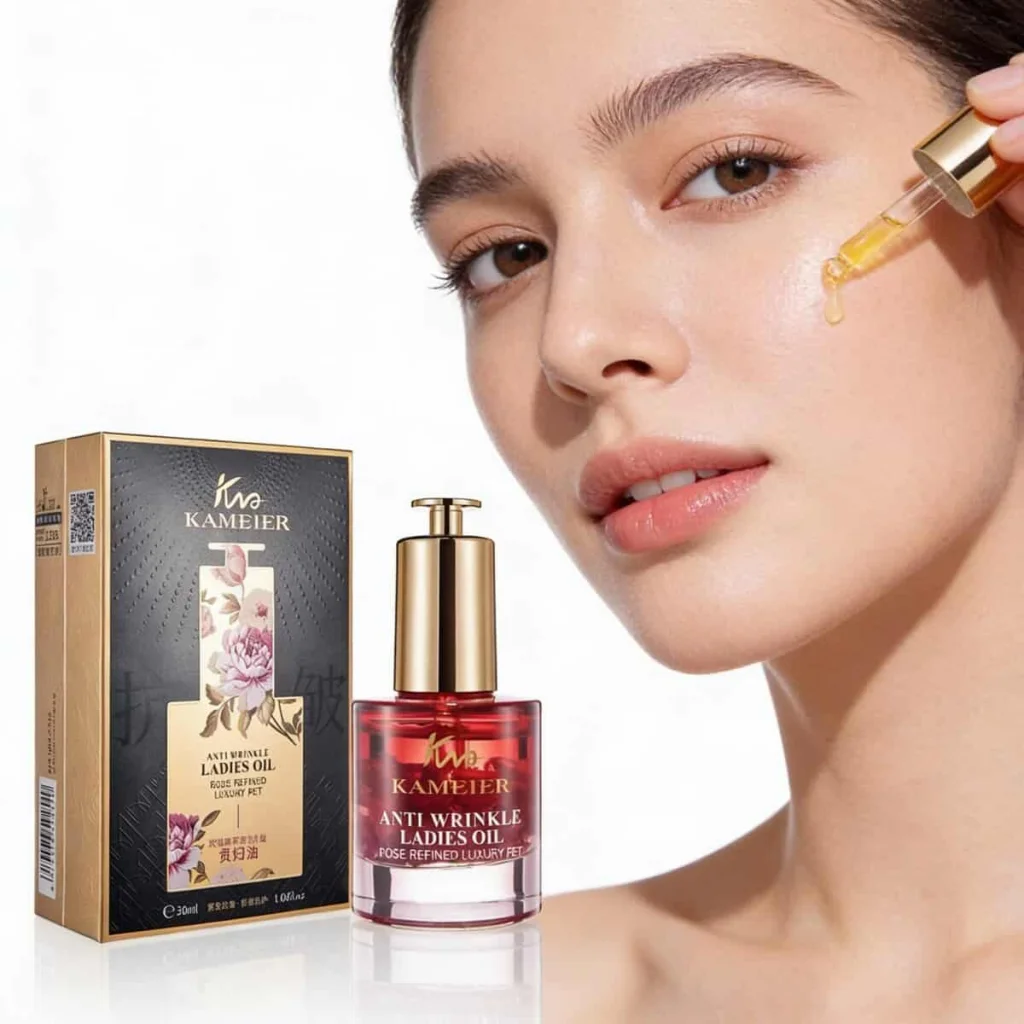 Ulei facial antirid cu trandafir, Kameier, 30 ml - imagine 2