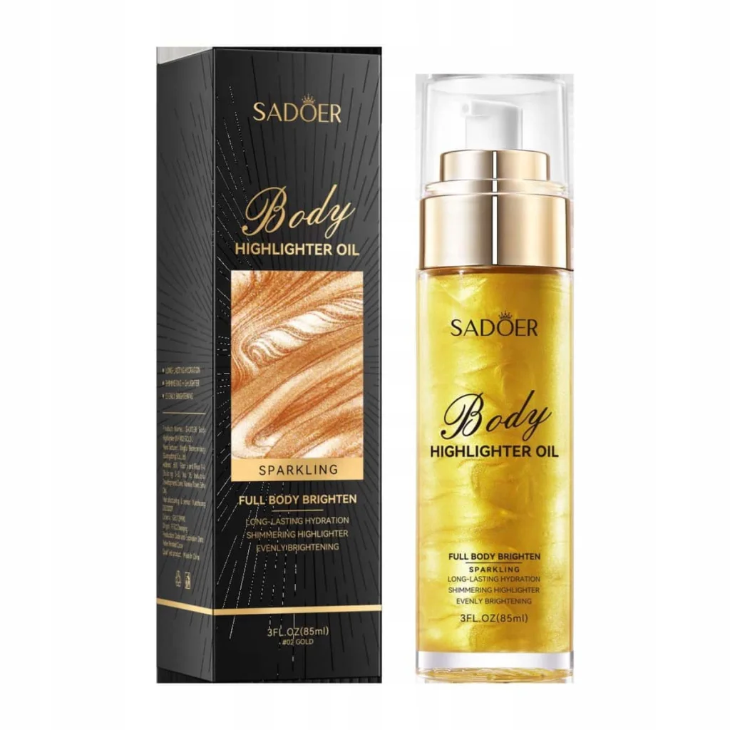 Ulei iluminator pentru corp Sadoer, 85 ml