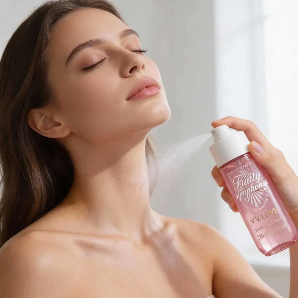 V.V. Love Fruity Symphony, spray parfumat pentru corp, aromă fructată și feminină, 250 ml - imagine 2