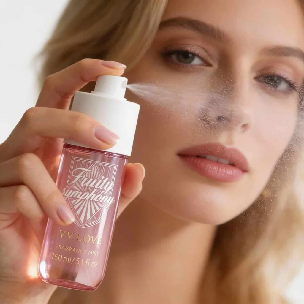 V.V. Love Fruity Symphony, spray parfumat pentru corp, aromă fructată și feminină, 250 ml - imagine 3