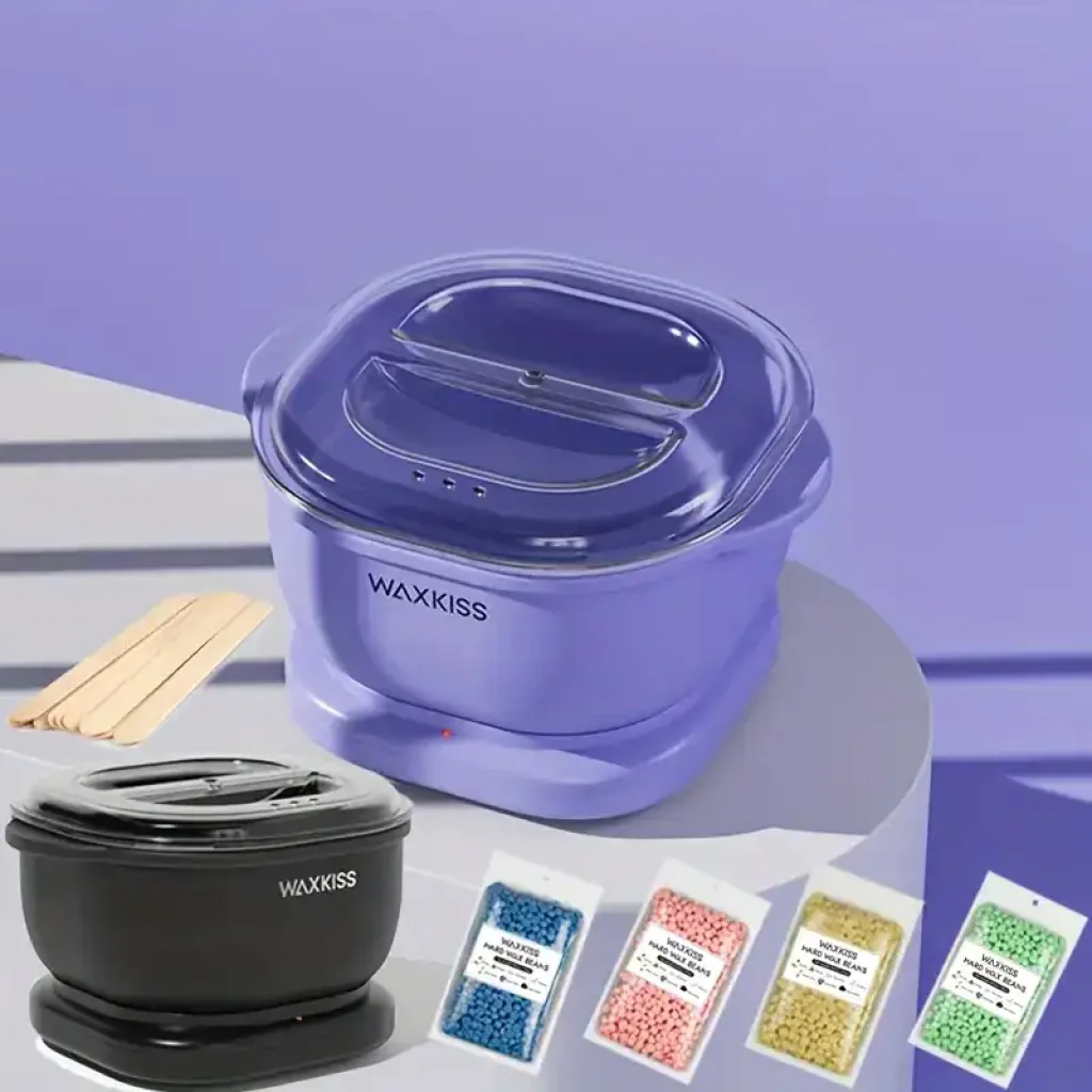 WAXKISS Kit de Epilare Portabil, culoare mov, 500 ml - imagine 3