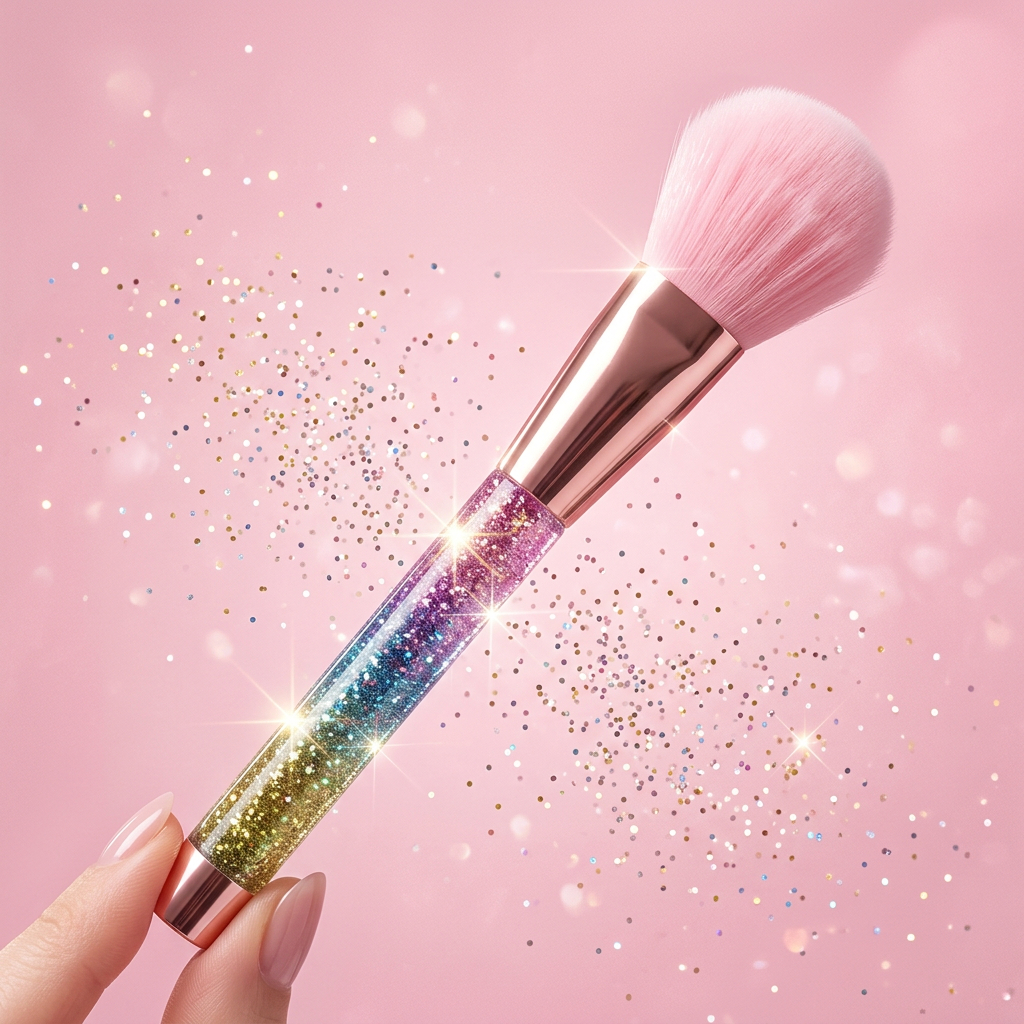 Pensulă curcubeu pentru blush - imagine 2