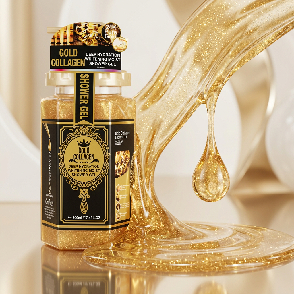Set Îngrijire 24K Gold Ritual, gel de duș și mască de față - imagine 2