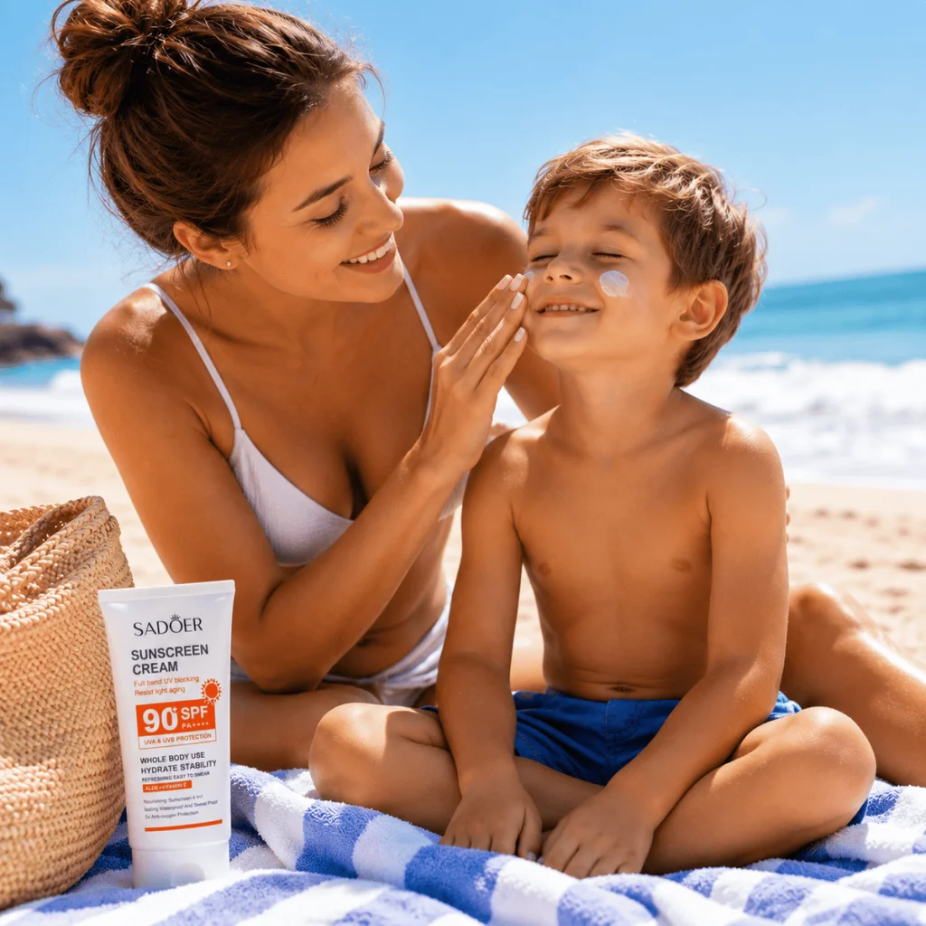 Cremă cu protecție solară, SPF 90, SADOER, 90g - imagine 3
