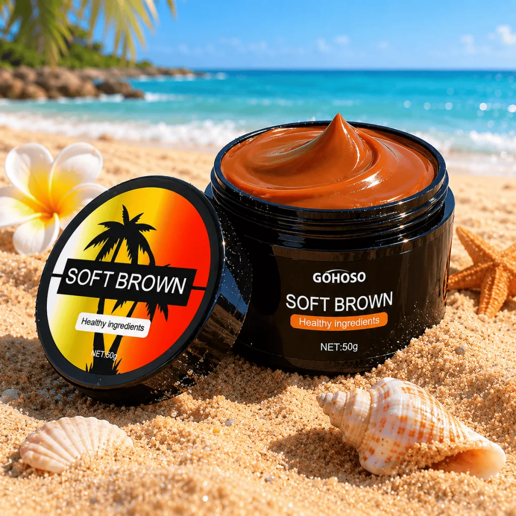 Cremă de bronzare, Soft Brown, cu ingrediente naturale, 50g - imagine 3