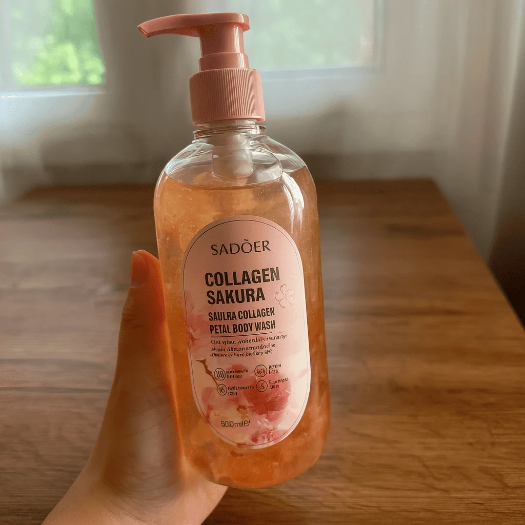 Gel de Duș Sakura Collagen Petal, SADOER, 500 ml - imagine 2