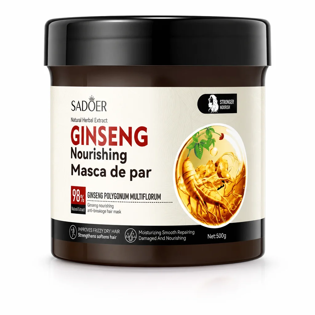 Mască de păr hrănitoare Ginseng, SADOER, 500 g