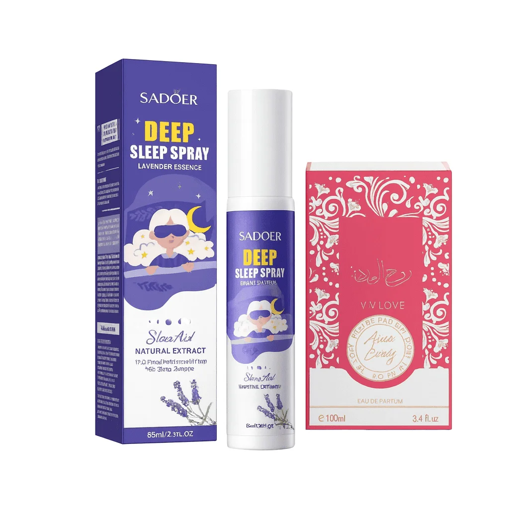 Pachet aromaterapie - Spray Lavandă + Parfum Dulce Floral