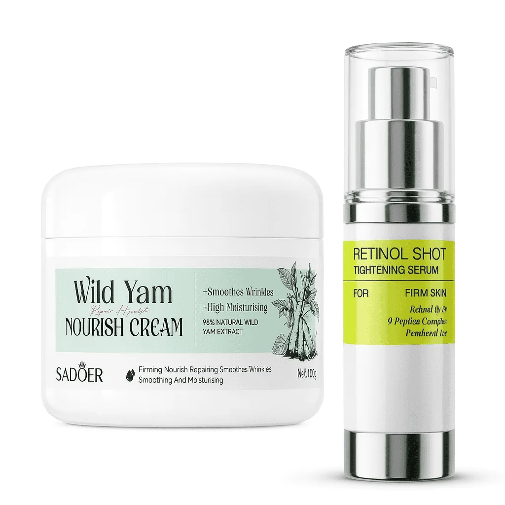 Pachet îngrijire față - Cremă Wil Yam + Ser retinol