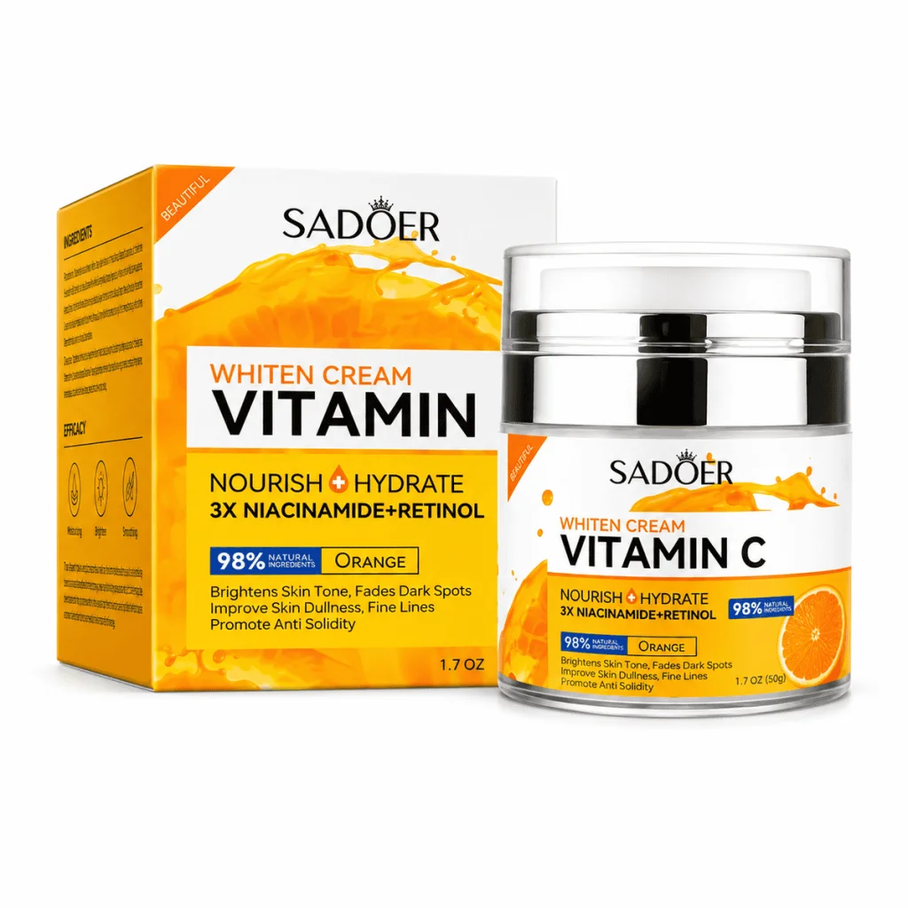 Pachet îngrijire față - Cremă cu ceapă + Cremă cu Vitamina C - imagine 5