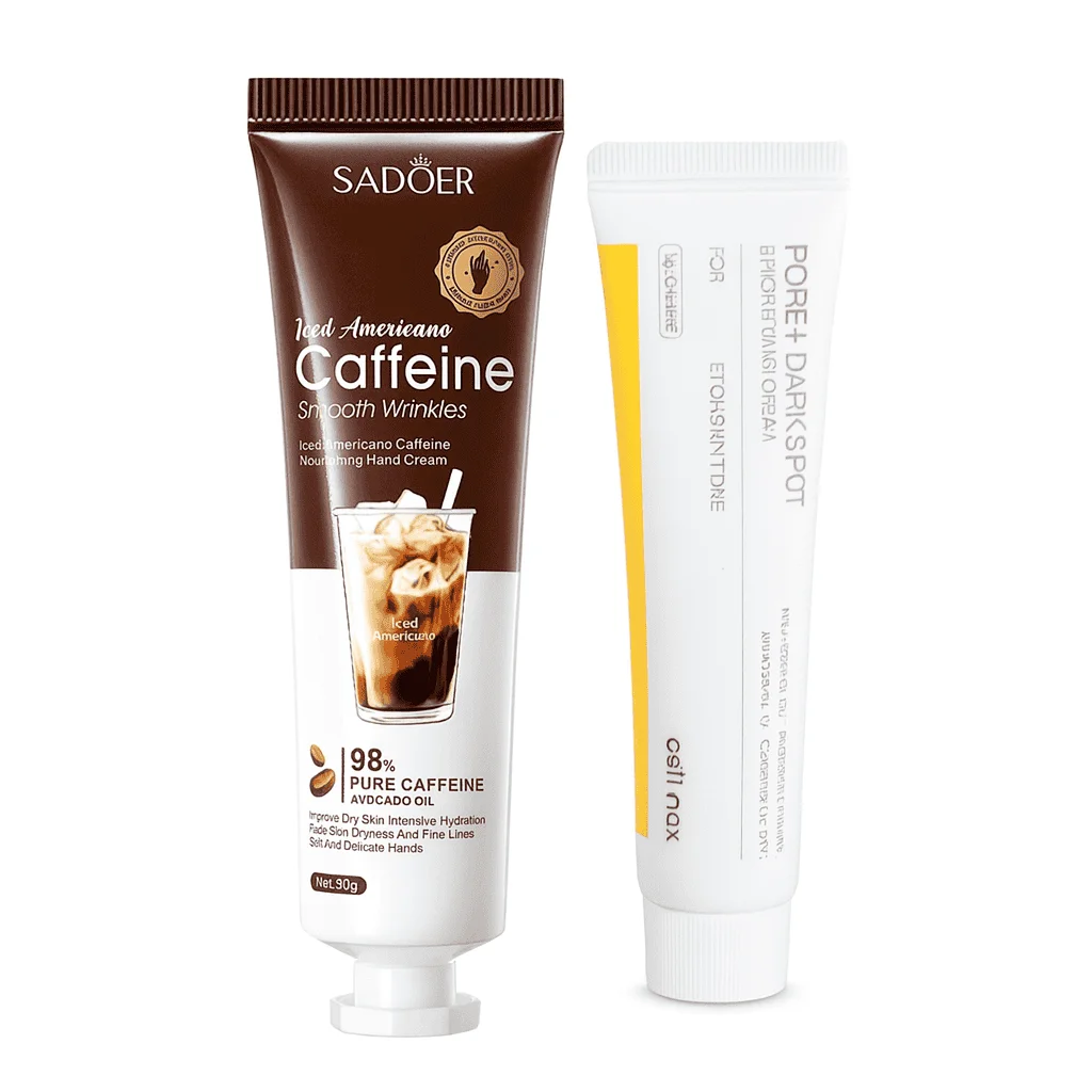 Pachet îngrijire mâini - Cremă cu Cafeină + Cremă cu Niacinamide