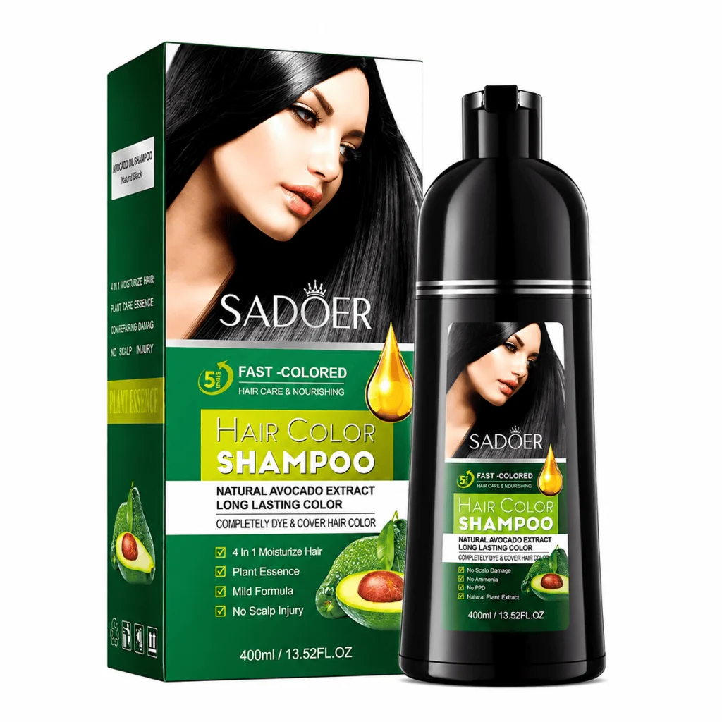 Pachet îngrijire păr - Șampon nuanțator brunet + Balsam Ginseng - imagine 2