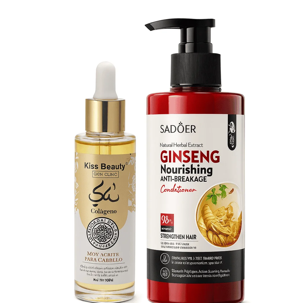 Pachet îngrijire păr - Ulei de Ricin + Balsam Ginseng