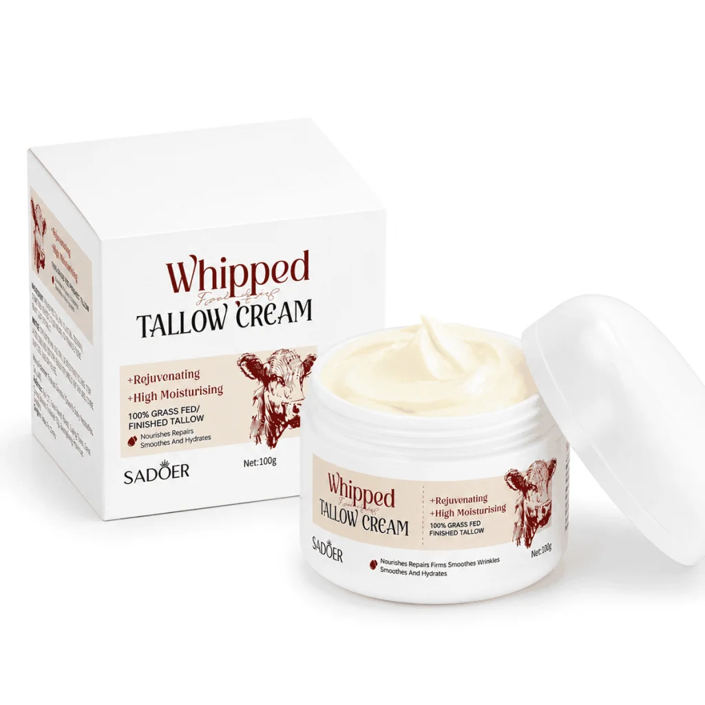 Pachet îngrijire ten - Cremă de față Tallow + Ser facial Retinol - imagine 5