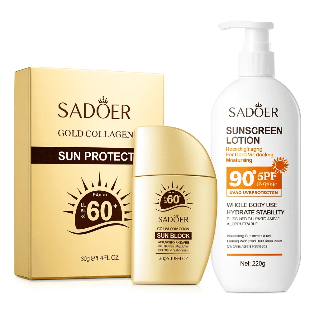Pachet protecție solară - Set colagen + Cremă SPF 90+